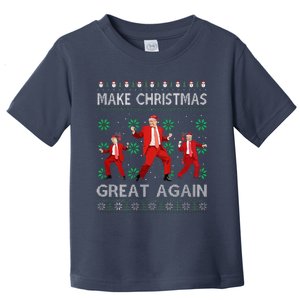 2 Side Make Christmas Great Again Ugly Sweaters Trump Xmas Toddler T-Shirt