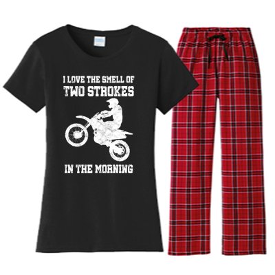 2 Strokes Matter! MX Motocross Dirt Biker Hoodie Gift Idea Women's Flannel Pajama Set