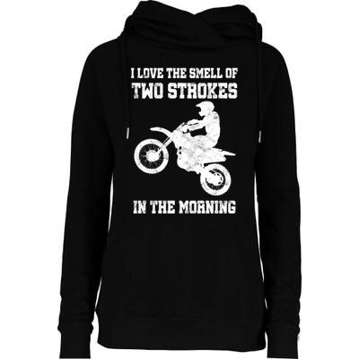 2 Strokes Matter! MX Motocross Dirt Biker Hoodie Gift Idea Womens Funnel Neck Pullover Hood