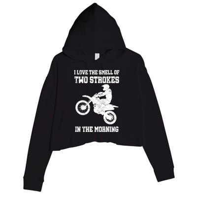 2 Strokes Matter! MX Motocross Dirt Biker Hoodie Gift Idea Crop Fleece Hoodie