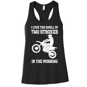 2 Strokes Matter! MX Motocross Dirt Biker Hoodie Gift Idea Women's Racerback Tank