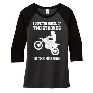 2 Strokes Matter! MX Motocross Dirt Biker Hoodie Gift Idea Women's Tri-Blend 3/4-Sleeve Raglan Shirt