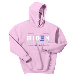 2024 Save Our Democracy Biden America Vote Blue Kids Hoodie