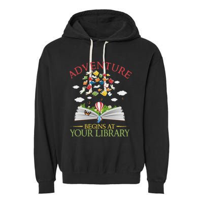 2024 Summer Reading Adventure At Your Library Garment-Dyed Fleece Hoodie