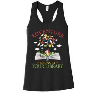 2024 Summer Reading Adventure At Your Library Women's Racerback Tank