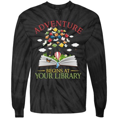 2024 Summer Reading Adventure At Your Library Tie-Dye Long Sleeve Shirt