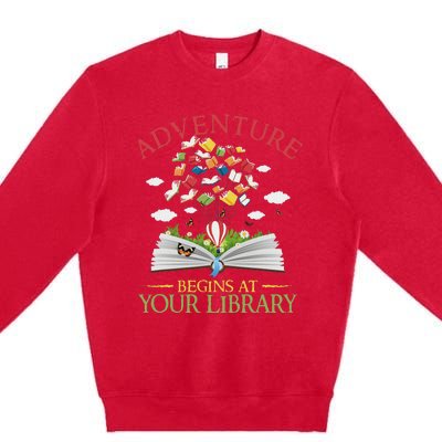 2024 Summer Reading Adventure At Your Library Premium Crewneck Sweatshirt