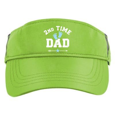 2nd Second Time Dad Announcet Great Gift Adult Drive Performance Visor