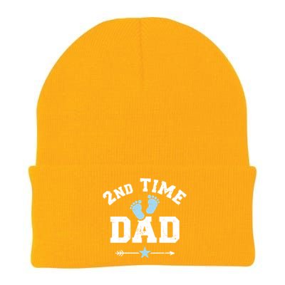 2nd Second Time Dad Announcet Great Gift Knit Cap Winter Beanie