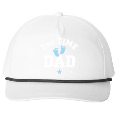 2nd Second Time Dad Announcet Great Gift Snapback Five-Panel Rope Hat