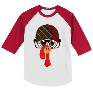 2 Sided Thanksgiving Little Turkeys Plaid Baseball Cap Gift Kids Colorblock Raglan Jersey