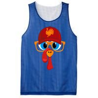 2 Sided Thanksgiving Turkey Face Baseball Hat And Glasses Gift Mesh Reversible Basketball Jersey Tank