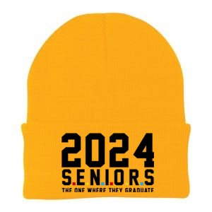 2024 Seniors The One Where They Graduated Knit Cap Winter Beanie