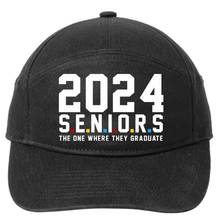 2024 Seniors The One Where They Graduated 7-Panel Snapback Hat