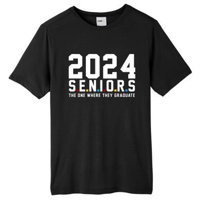 2024 Seniors The One Where They Graduated Tall Fusion ChromaSoft Performance T-Shirt