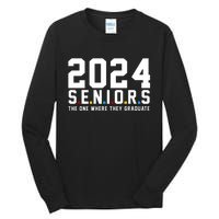 2024 Seniors The One Where They Graduated Tall Long Sleeve T-Shirt