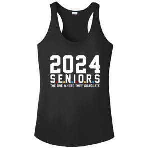 2024 Seniors The One Where They Graduated Ladies PosiCharge Competitor Racerback Tank