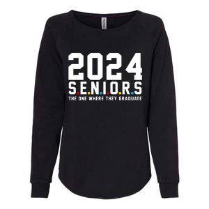 2024 Seniors The One Where They Graduated Womens California Wash Sweatshirt