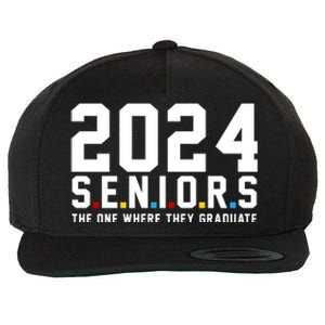 2024 Seniors The One Where They Graduated Wool Snapback Cap