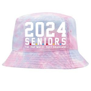 2024 Seniors The One Where They Graduated Tie-Dyed Bucket Hat