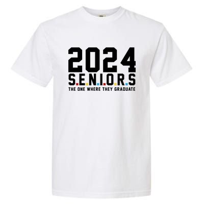 2024 Seniors The One Where They Graduated Garment-Dyed Heavyweight T-Shirt