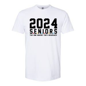 2024 Seniors The One Where They Graduated Softstyle CVC T-Shirt