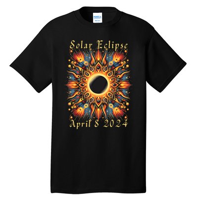 2024 Sun Totality April 8th America Tall T-Shirt