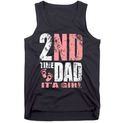 2nd Second Time Dad Its A Girl Tank Top