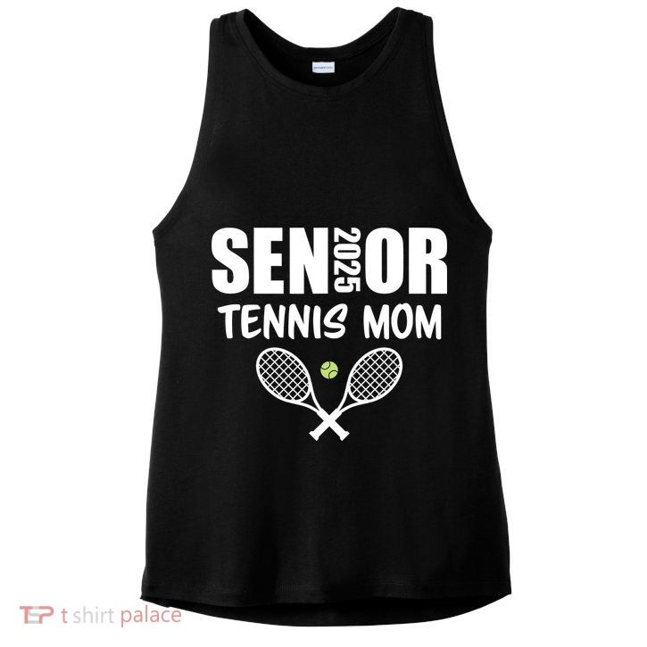 2025 Senior Tennis Mom Team Parent Helper Class Of 2025 Ladies PosiCharge Tri-Blend Wicking Tank