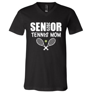 2025 Senior Tennis Mom Team Parent Helper Class Of 2025 V-Neck T-Shirt