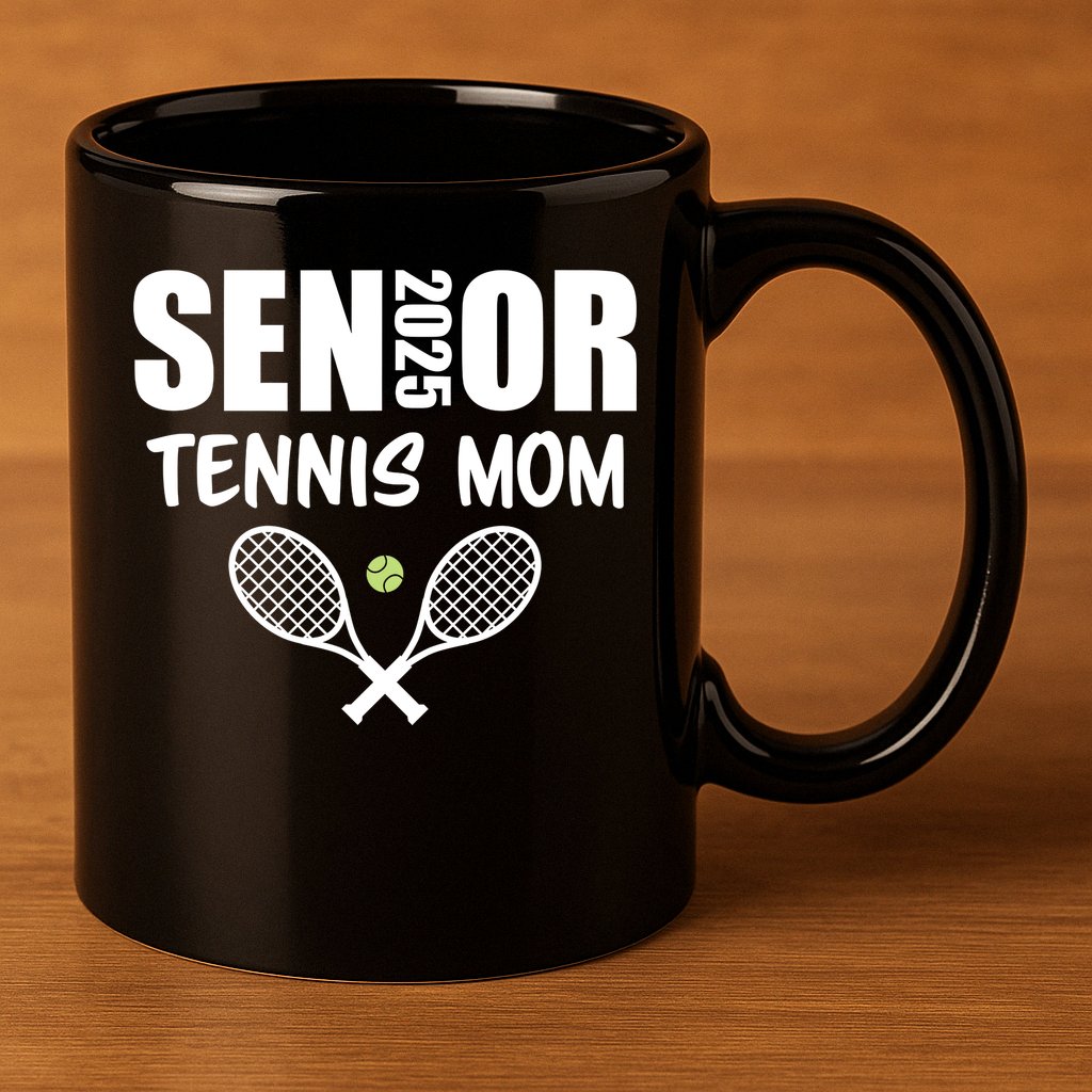 2025 Senior Tennis Mom Team Parent Helper Class Of 2025 11oz C Handle Ceramic Mug