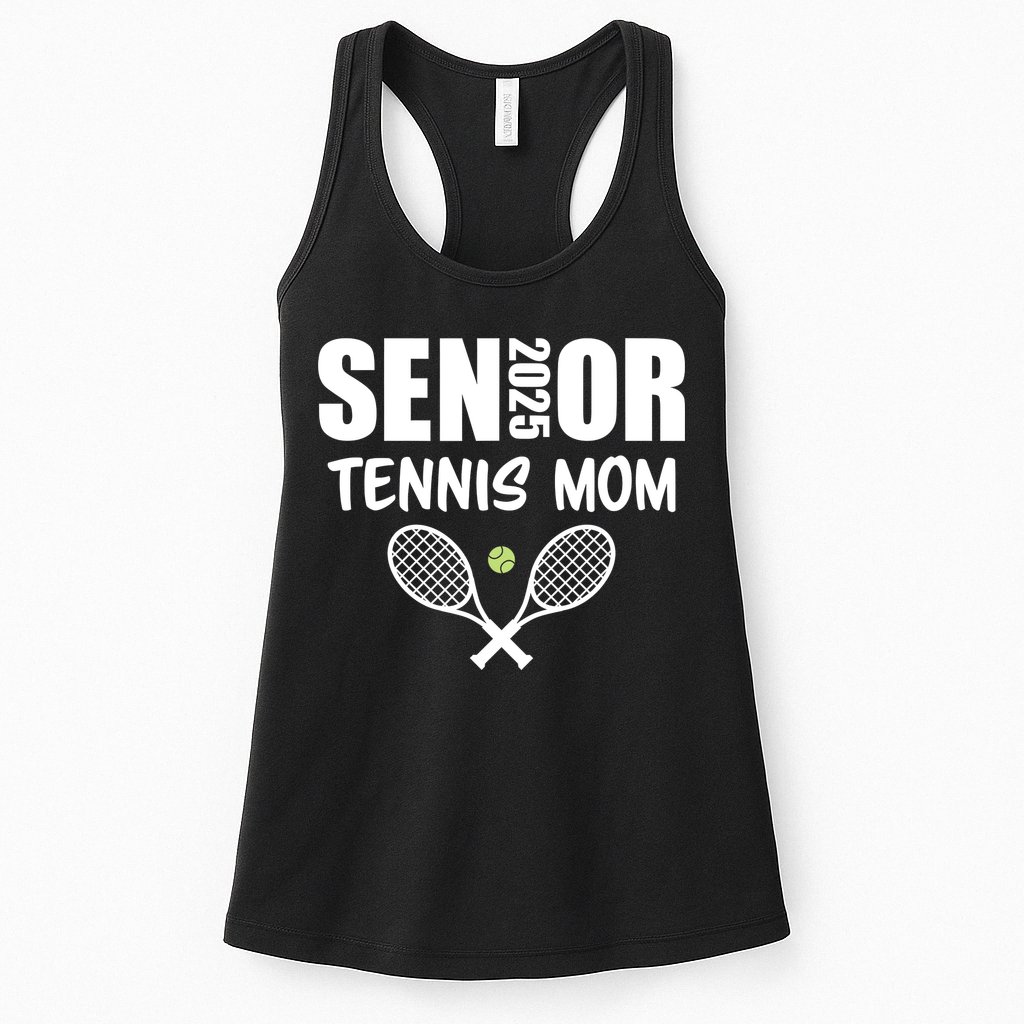 2025 Senior Tennis Mom Team Parent Helper Class Of 2025 Womens Tank Top