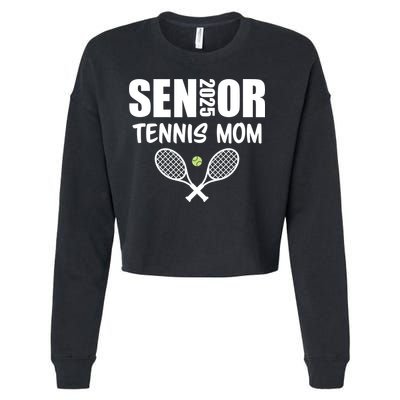 2025 Senior Tennis Mom Team Parent Helper Class Of 2025 Cropped Pullover Crew