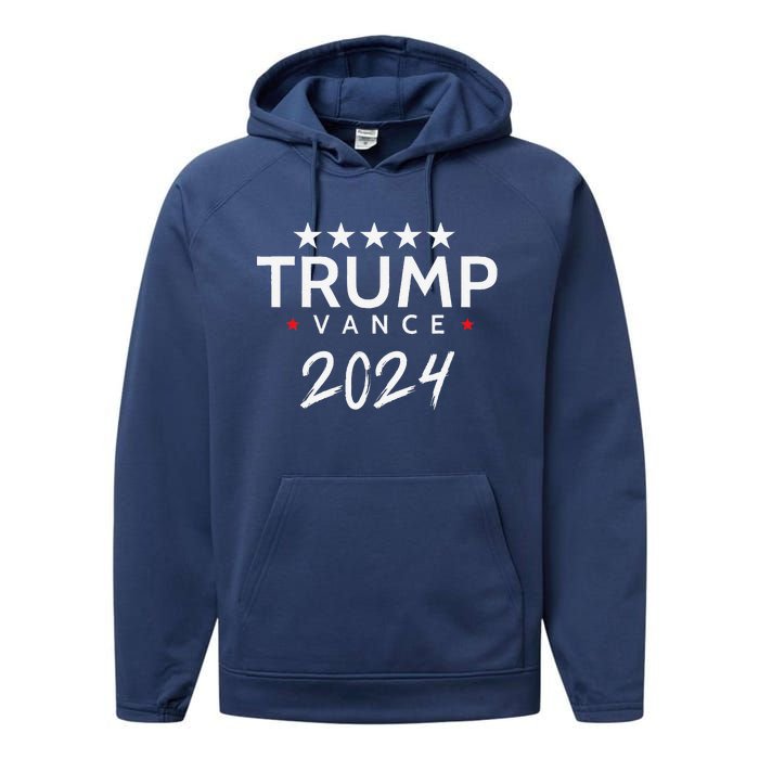 2024 Supporter Trump Vance 2024 Performance Fleece Hoodie