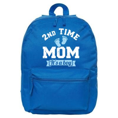 2nd Second Time Mom Of 2 It's A Cute Gift 16 in Basic Backpack