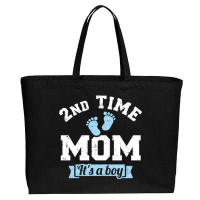 2nd Second Time Mom Of 2 It's A Cute Gift Cotton Canvas Jumbo Tote