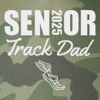 2025 Senior Track Dad Class Of 2025 Parent Run Jump Throw Legacy Tie Dye Trucker Hat