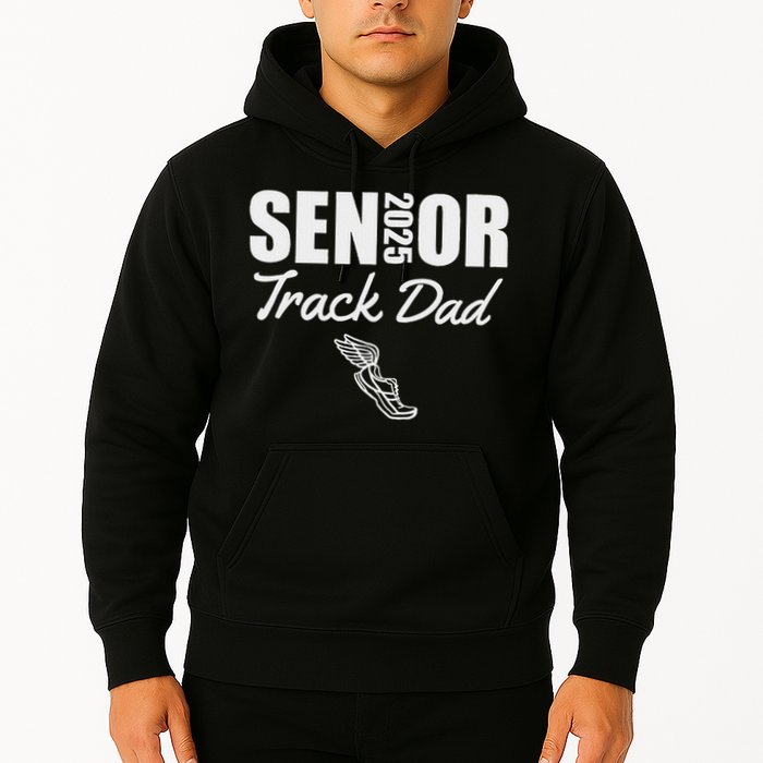 2025 Senior Track Dad Class Of 2025 Parent Run Jump Throw Hoodie