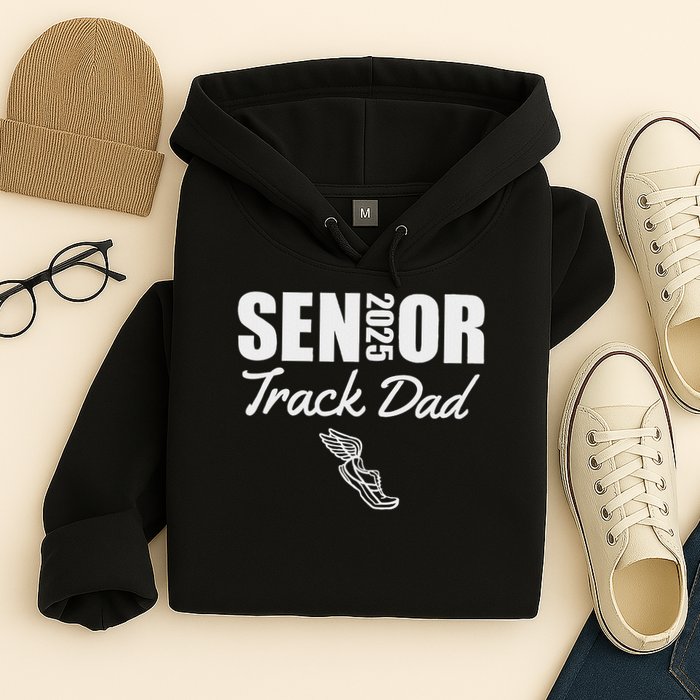 2025 Senior Track Dad Class Of 2025 Parent Run Jump Throw Hoodie