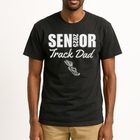 2025 Senior Track Dad Class Of 2025 Parent Run Jump Throw Tall T-Shirt