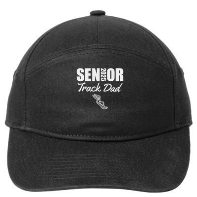 2025 Senior Track Dad Class Of 2025 Parent Run Jump Throw 7-Panel Snapback Hat
