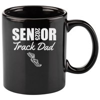 2025 Senior Track Dad Class Of 2025 Parent Run Jump Throw 11oz C Handle Ceramic Mug