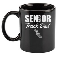 2025 Senior Track Dad Class Of 2025 Parent Run Jump Throw 11oz C Handle Ceramic Mug