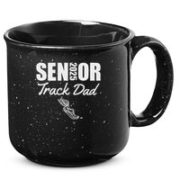 2025 Senior Track Dad Class Of 2025 Parent Run Jump Throw 15oz Campfire Ceramic Mug