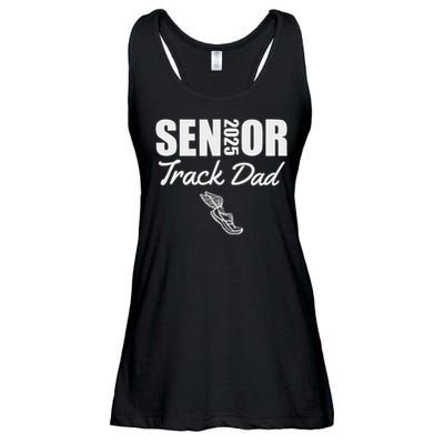 2025 Senior Track Dad Class Of 2025 Parent Run Jump Throw Ladies Essential Flowy Tank