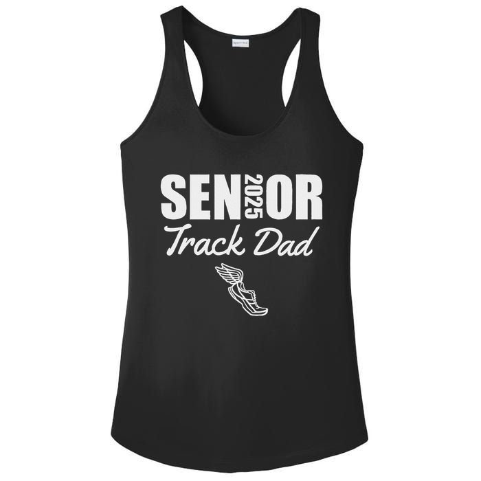 2025 Senior Track Dad Class Of 2025 Parent Run Jump Throw Ladies PosiCharge Competitor Racerback Tank