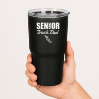 2025 Senior Track Dad Class Of 2025 Parent Run Jump Throw Tumbler