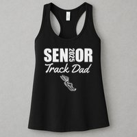 2025 Senior Track Dad Class Of 2025 Parent Run Jump Throw Womens Tank Top