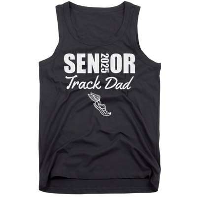 2025 Senior Track Dad Class Of 2025 Parent Run Jump Throw Tank Top