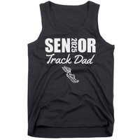 2025 Senior Track Dad Class Of 2025 Parent Run Jump Throw Tank Top